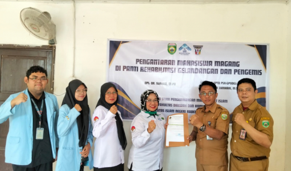 PENGANTARAN MAHASISWA MAGANG KE UPTD PANTI SOSIAL REHABILITASI GELANDANGAN, PENGEMIS, DAN ORANG DALAM GANGGUAN JIWA