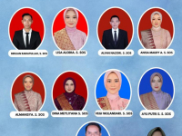 Sembilan orang wisudawan dan wisudawati prodi PMI fakultas dakwah dan komunikasi UIN Raden Fatah.