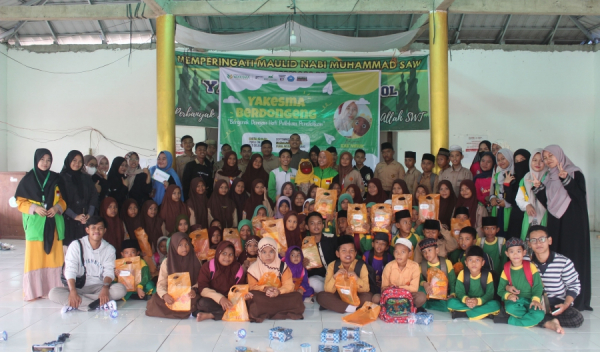 HMPS Pengembangan Masyarakat Islam Mengabdikan Diri Kepada Masyarakat Dalam Program YAKESMA SUMSEL BERDONGENG Kolaborasi Bersama BIM Yakesma