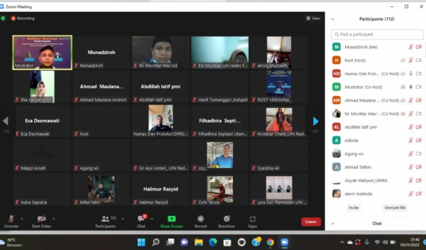 Webinar Nasional pemberdayaan progam Studi Pengembangan Masyarakat Islam dengan tema Mengembangkan potensi pemuda dalam pemberdayaan sebagai dedikasi kepada bangsa indonesia