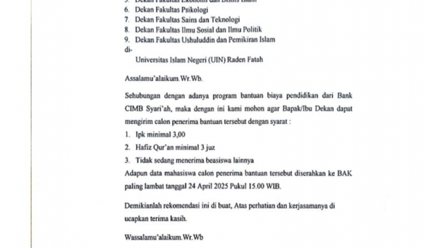  informasi beasiswa tahfiz Qur’an.